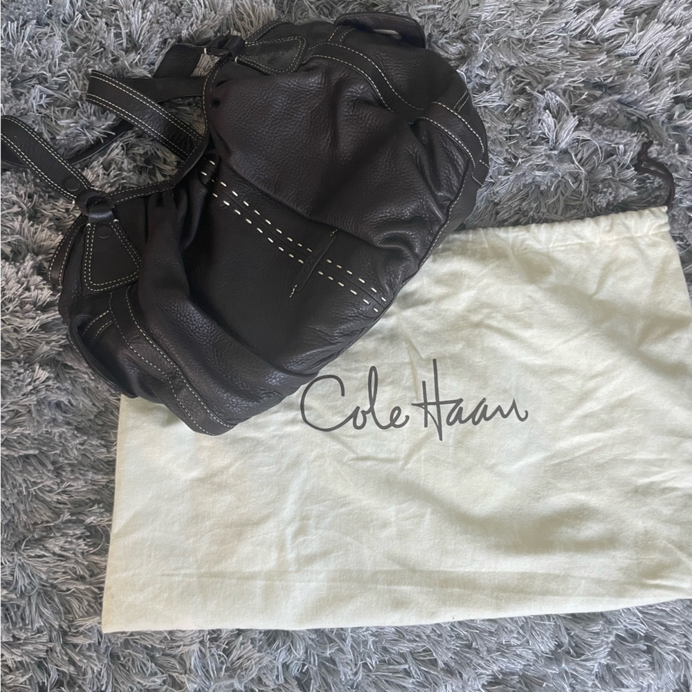 Cole Haan Leather Purse with cloth bag